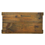 Vintage "FORTY FATHOM BRAND" FISH CRATE Wood Box by BAY STATE FISHING CO. Boston