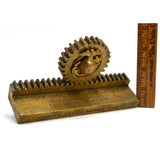 Vintage US MARINES "MACHINERY REPAIRMAN SCHOOL" Brass Award + EAGLE-GLOBE INSERT
