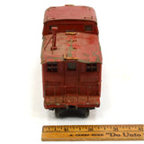 VTG/Antique WALTHERS No. 201 RED CABOOSE Wood & Metal O-GAUGE TRAIN Make Offers!