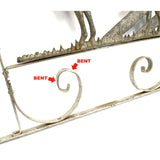 Salvaged ARCHITECTURAL HARDWARE Aluminum SCREEN DOOR FRAME w/ HORSE MOTIF c.1950