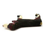 VTG/Antique CARVED WOOD HOUND DOG Mini/Miniature 2.5" FOLK ART Hand-Painted RARE