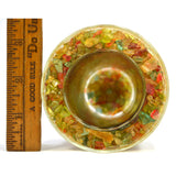 CRUSHED GLASS GOBLET