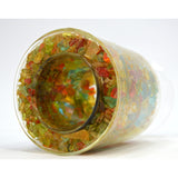 CRUSHED GLASS GOBLET