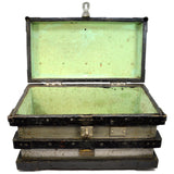 Antique VANDERMAN STRONG BOX #44 for "PROCTOR & SCHWARTZ INC" 54 lb Chest/Trunk!