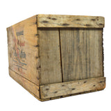 Vintage "FORTY FATHOM BRAND" FISH CRATE Wood Box by BAY STATE FISHING CO. Boston