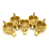 Vintage SOLID BRASS FEET/LEG Lot of 5 Matching QUALITY ORNATE LEGS Very Heavy!!