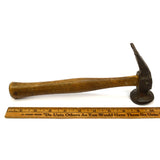 Antique SHOE MAKERS / COBBLER HAMMER Ultra Crude! SOLID HICKORY HANDLE c.18/19th