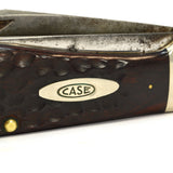 Vintage CASE XX #6265SAB HUNTER KNIFE w/ LANYARD HOLE Jigged Laminate 1964 RARE!