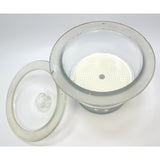 Chemistry LAB GLASS DESICCATOR 12" Tall, 2 Liter w/ 9" PORCELAIN PLATE *Damage*