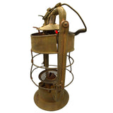 Antique DIETZ KING FIRE DEPT. LANTERN (No Globe) ALL BRASS c.1907 INSANE PATINA!