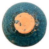 Ancient PERSIAN GLAZED POTTERY PLATE 6-13/16" Turkish TURQUOISE DISH c.12th-14th