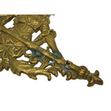 Vintage BRASS FIGURAL WOMAN WALL DECOR 18" Salvaged/Broken Coat Rack REPURPOSE?!