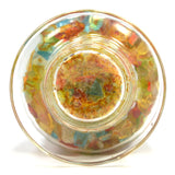 CRUSHED GLASS GOBLET