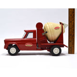 Vintage MINI TONKA TRUCK CEMENT MIXER Red No. 77 c.1960 PRESSED STEEL Nice One!