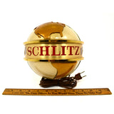 Vintage 1968 SCHLITZ BREWING CO. WORLD GLOBE 7" Light-Up ADVERTISING SIGN #83094