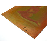 Antique ORIGINAL RISQUE ART "LUCAS" PAINTING Wallpaper Canvas TOPLESS-NUDE WOMAN