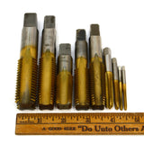 Briefly Used UNION BUTTERFIELD TAP Lot; 9 UB TAPS 1/8 1/4 3/8 1/2 5/8 3/4 7/8 1"
