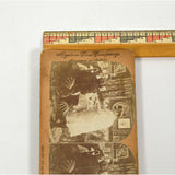 Antique STEREOSCOPE CARD Lot 11 STEREOVIEWS Keystone View c.1895-1900 BATTLESHIP