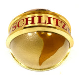 Vintage 1968 SCHLITZ BREWING CO. WORLD GLOBE 7" Light-Up ADVERTISING SIGN #83094