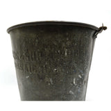 VTG/Antique GALVANIZED BUCKET-PAIL Embossed "N.J. ENG. & SUPPLY CO." Passaic, NJ