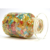 CRUSHED GLASS GOBLET