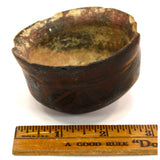 Antique SANTO DOMINGO or Ancient PRE-COLUMBIAN POTTERY VESSEL Cup/Bowl/Pot MAYAN