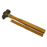 Antique FARRIER'S "FITTING HAMMER" 2 lb Cross Peen BLACKSMITH ANVIL Sick Handle!