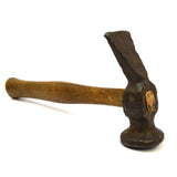 Antique SHOE MAKERS / COBBLER HAMMER Ultra Crude! SOLID HICKORY HANDLE c.18/19th