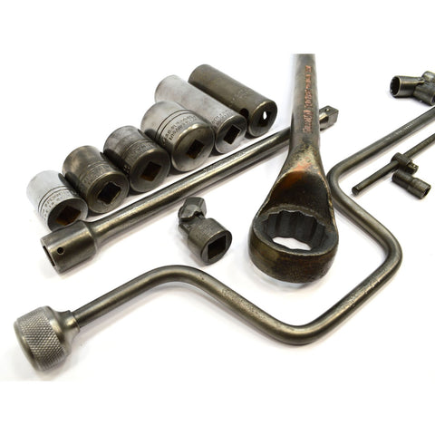 Vintage PLUMB/PLOMB OFFSET, RATCHET & SOCKET WRENCH Lot; 15 Mixed Drive Wrenches