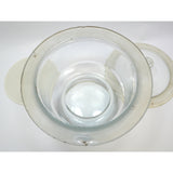 Chemistry LAB GLASS DESICCATOR 12" Tall, 2 Liter w/ 9" PORCELAIN PLATE *Damage*