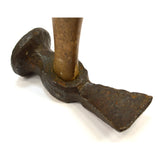 Antique SHOE MAKERS / COBBLER HAMMER Ultra Crude! SOLID HICKORY HANDLE c.18/19th