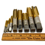 Briefly Used UNION BUTTERFIELD TAP Lot; 9 UB TAPS 1/8 1/4 3/8 1/2 5/8 3/4 7/8 1"