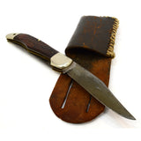 Vintage CASE XX #6265SAB HUNTER KNIFE w/ LANYARD HOLE Jigged Laminate 1964 RARE!