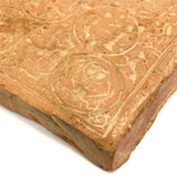 Ancient PRIMITIVE STORY TILE Carved OLD POTTERY PLAQUE Pre-Columbian/Near East?