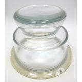Chemistry LAB GLASS DESICCATOR 12" Tall, 2 Liter w/ 9" PORCELAIN PLATE *Damage*