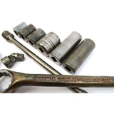 Vintage PLUMB/PLOMB OFFSET, RATCHET & SOCKET WRENCH Lot; 15 Mixed Drive Wrenches