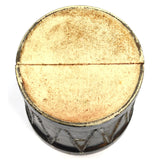 Vintage CAST IRON BANK by KENCO PRODUCTS 4" Barrel-Shaped MARKED "US" Black RARE