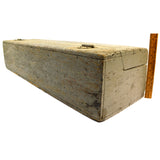 Antique HOMEMADE SAW TOOL BOX Carpenter's Chest + BONUS YALE PADLOCK Old Paint!