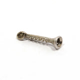 Vintage .925 SILVER BRACELET CHARM Super Tiny 'CLARINET' Mini STERLING JEWELRY