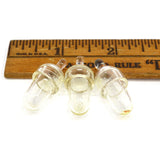 Vintage WOOD PEN REST w/ 3-Blown Glass DOME INKWELLS or WATCHMAKERS TOOL HOLDER?