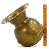 Vintage WELLS FARGO & CO. SPITTOON 10" Brass/Copper OVERLAND STAGE Great Patina!