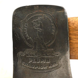 Vintage PLUMB "CHAMPION" AXE Single Bit EMBOSSED "QUALITY SEAL" LOGO 36" Handle!