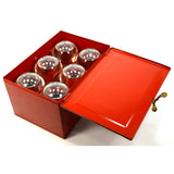 Vintage "SHUR-STOP KIT" 6 Glass FIRE GRENADES in Wall-Mounted METAL BOX! c.1933