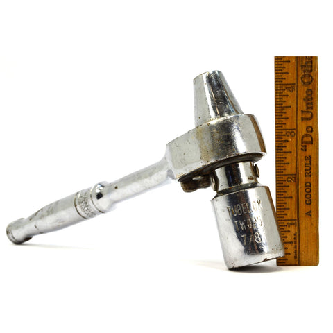 Vintage "TUBELOX" SCAFFOLD RATCHET No. TW025, SAE 7/8", 6-PT SOCKET-HAMMER TOOL