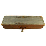 Antique HOMEMADE SAW TOOL BOX Carpenter's Chest + BONUS YALE PADLOCK Old Paint!