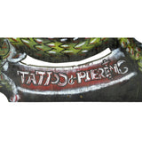 Homemade OOAK "INK WORKS TATTOO & PIERCING" SIGN Local Small Business 48" DRAGON