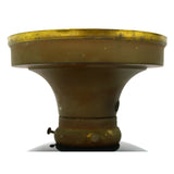 Antique Pair WILLIAMSON LIGHT FIXTURES w/ Emerald Green CASED-GLASS LAMP SHADES!