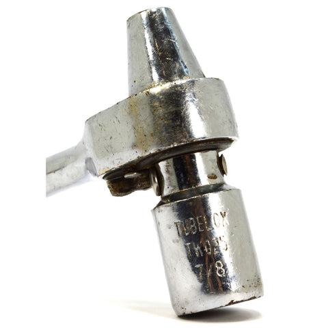 Vintage "TUBELOX" SCAFFOLD RATCHET No. TW025, SAE 7/8", 6-PT SOCKET-HAMMER TOOL