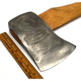 Vintage PLUMB "CHAMPION" AXE Single Bit EMBOSSED "QUALITY SEAL" LOGO 36" Handle!