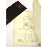 Antique 1910 PATENT DOCUMENTS John Schull JACQUARD CARD CUTTING MACHINE Lot of 2
